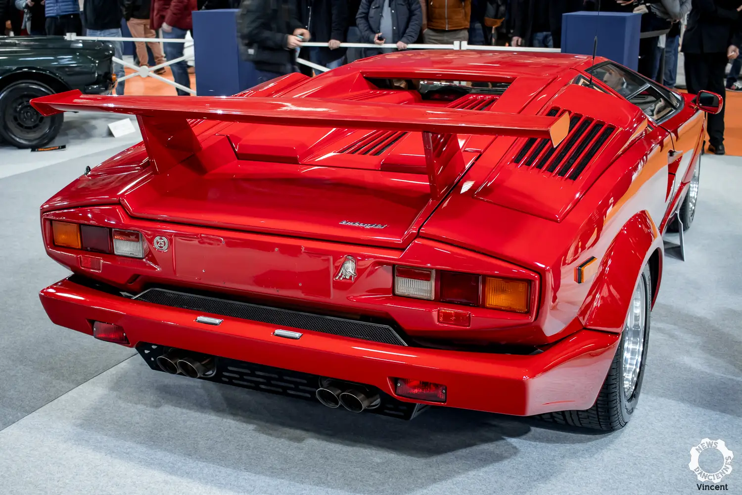 L’aileron de la Lamborghini Countach, que de la gueule !