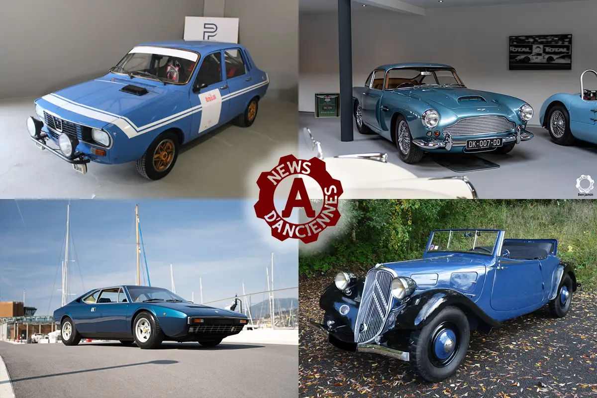 4 petites annonces de voitures anciennes pour voir la vie en bleu