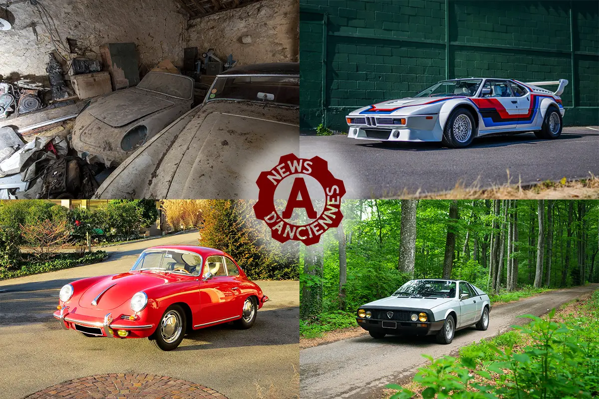 4 petites annonces de voitures anciennes, avec du sport et du dynamisme