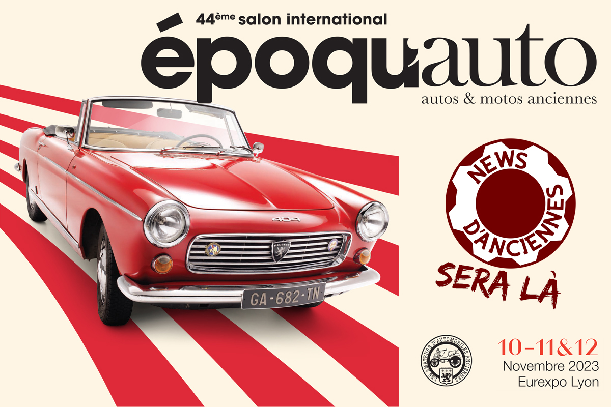 Epoqu’Auto 2023 : News d’Anciennes sera au rendez-vous