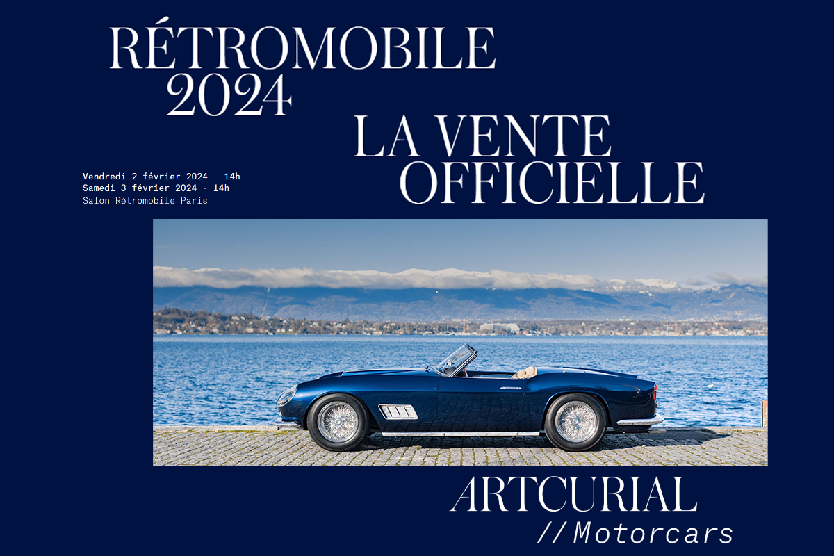 Énorme catalogue pour la vente Artcurial à Rétromobile 2024