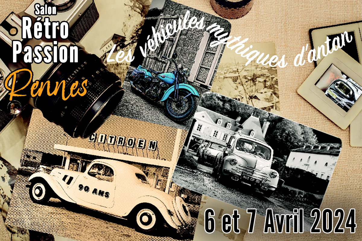Le Salon Rétro Passion Rennes 2024 se prépare avec des Citroën à l’honneur