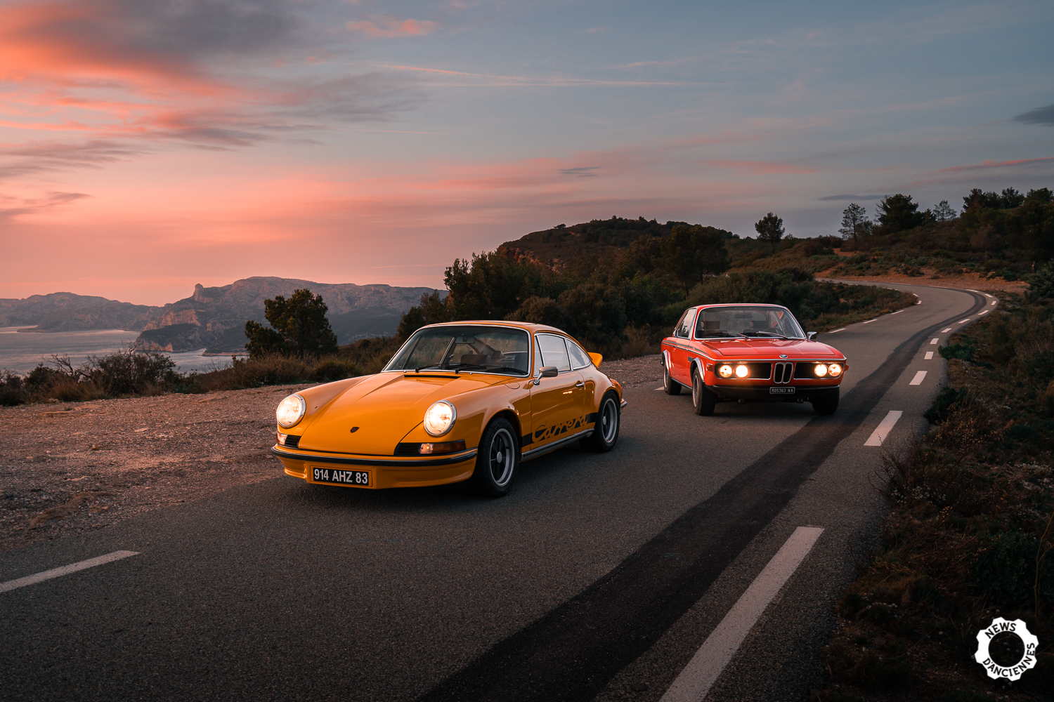 Match Porsche 911 Carrera RS 2.7 vs BMW 3.0 CSL, la guerre des étoiles