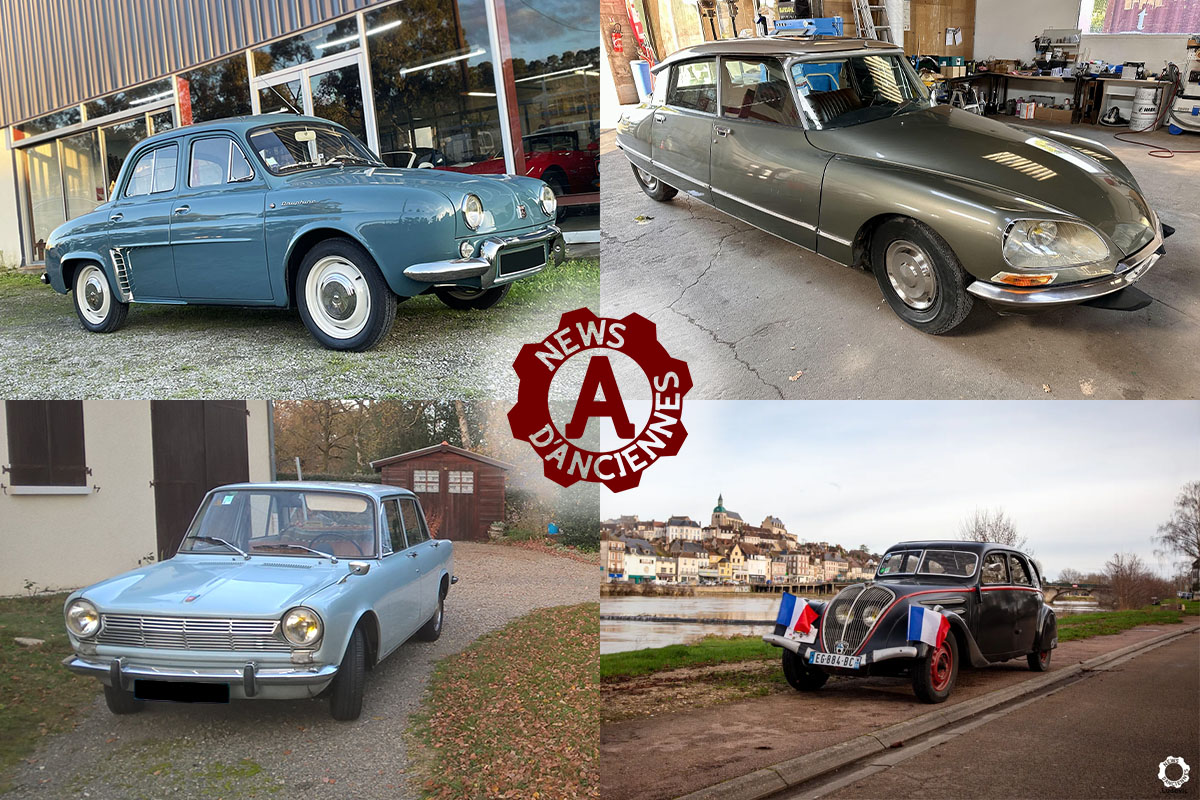 6 petites annonces de voitures anciennes, sélection française et populaire