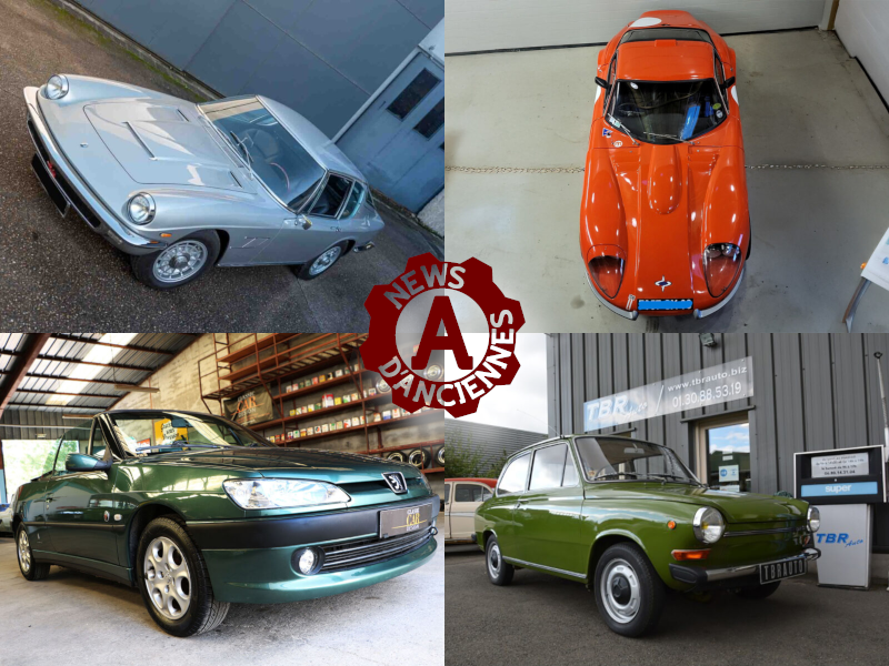 4 petites annonces de voitures anciennes, une sélection parfaitement subjective