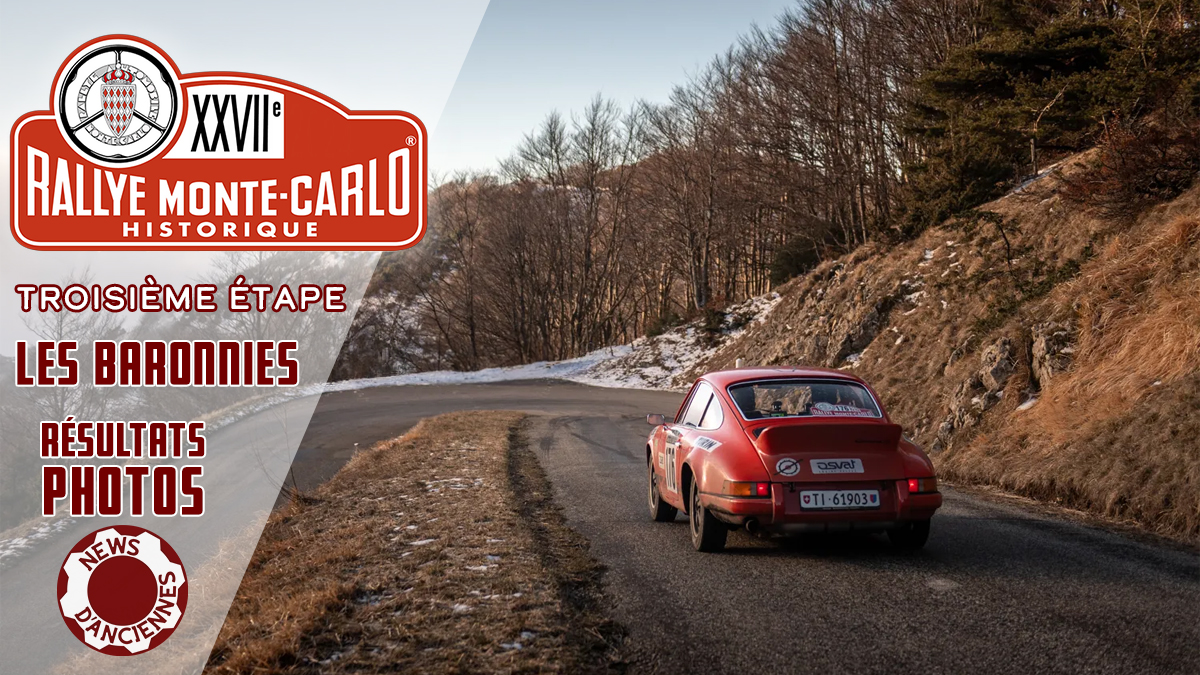 Rallye Monte-Carlo Historique 2025, les résultats de la troisième journée