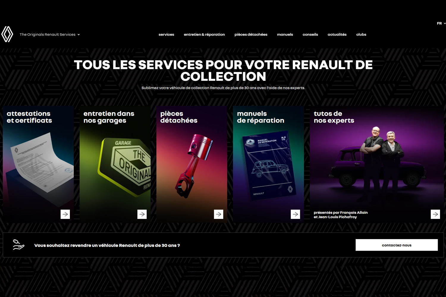 The Originals Renault déploie de nouveaux services pour les collectionneurs