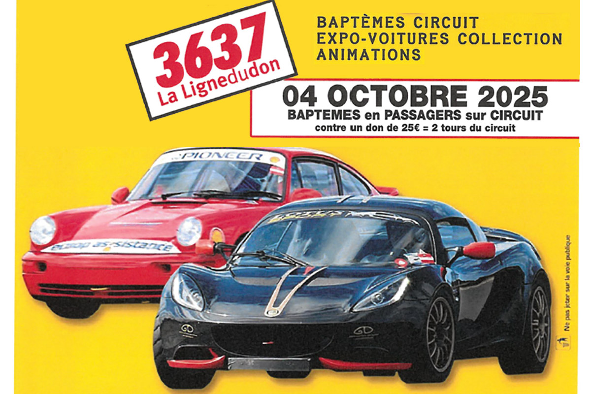 RDV le 4 Octobre 2025 pour la Journée Baptêmes de piste en faveur du Téléthon