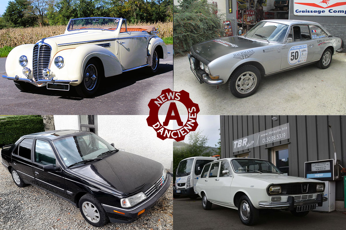 4 petites annonces de voitures anciennes et françaises