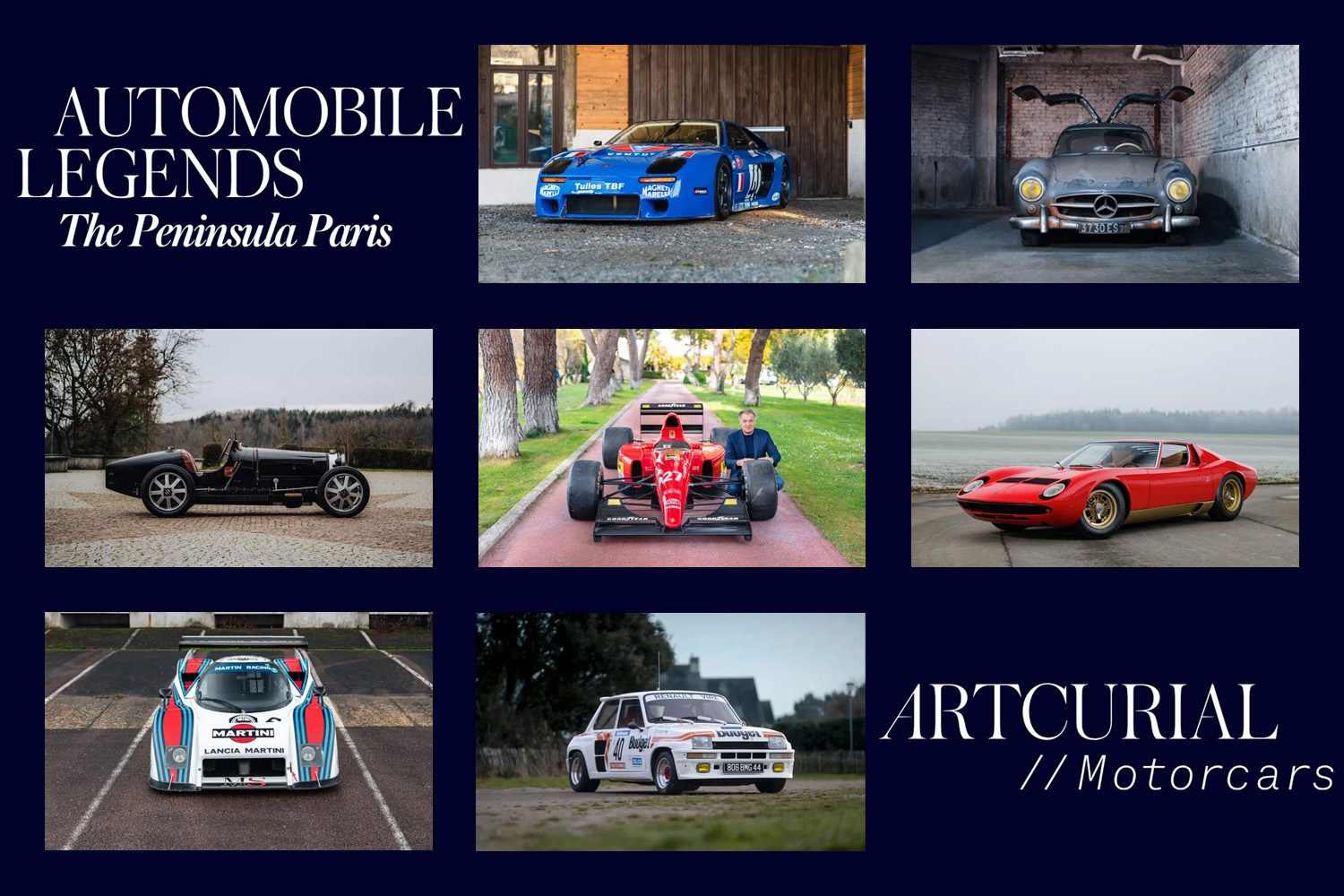 Automobile Legends, le catalogue d’Artcurial au Peninsula à Paris est sublime