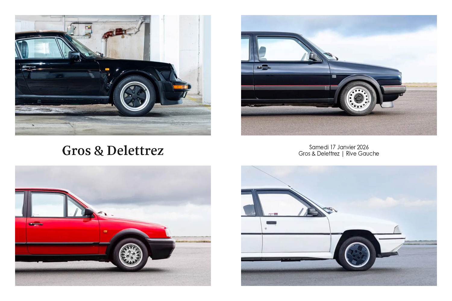 Les Youngtimers sous le marteau de Gros & Delettrez le 17 Janvier