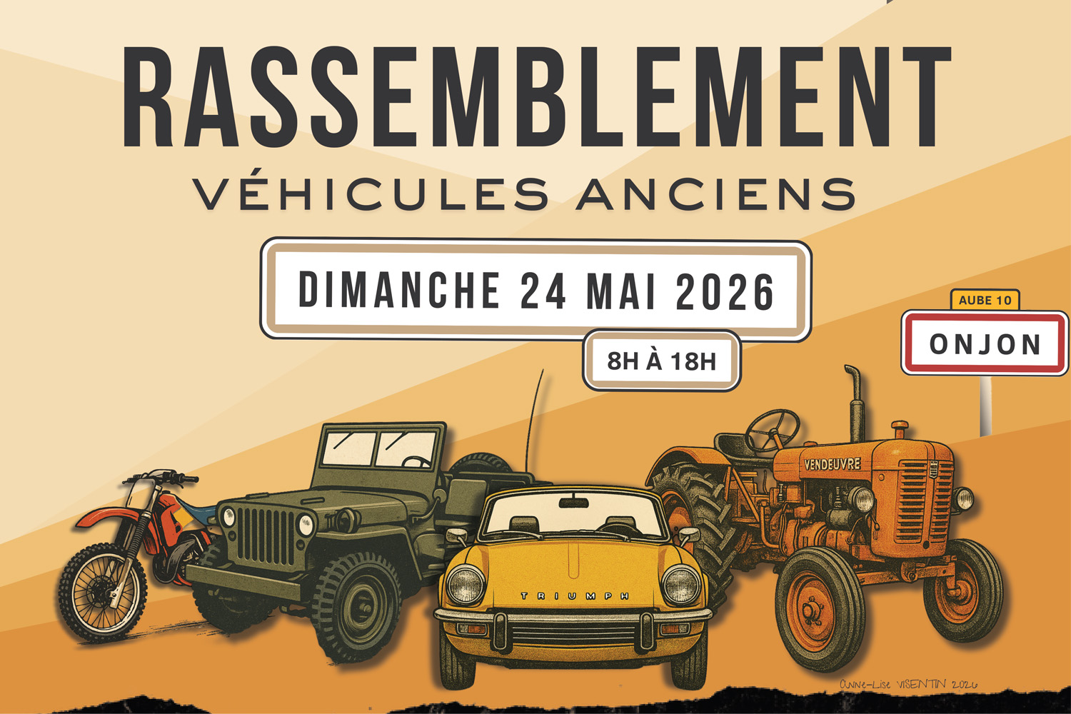 Tous les véhicules anciens ont rendez-vous à Onjon (10) en Mai