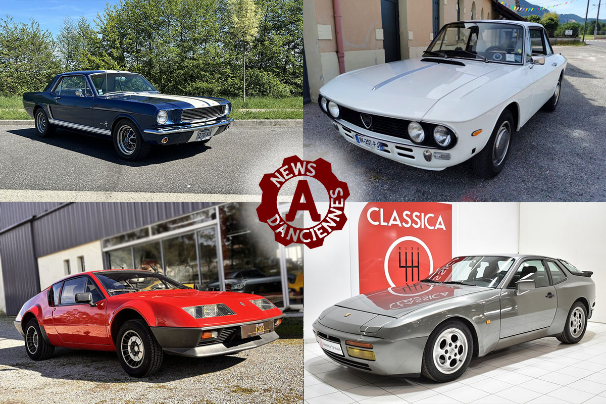4 petites annonces de voitures anciennes sportives à moins de 35.000€
