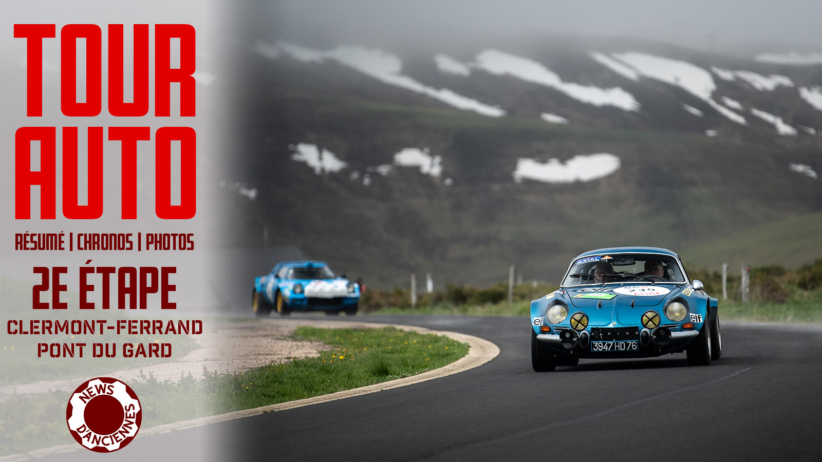 Tour Auto 2026 : résultats et photos de la 2e étape, Clermont-Ferrand – Pont du Gard